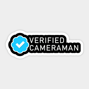 Verified Blue Check Cameraman Sticker